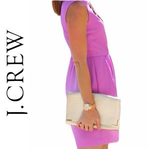J. Crew Sleeveless Ruched Waist Lavender Dress